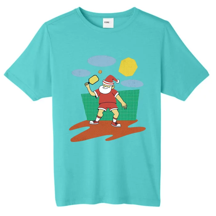 Pickleball Santa Claus ChromaSoft Performance T-Shirt