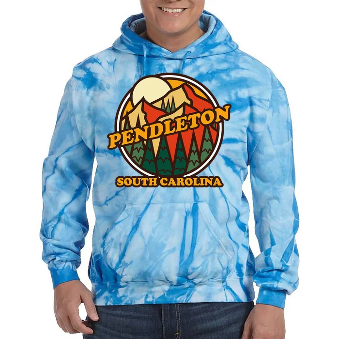 Pendleton South Carolina Mountain Hiking Souvenir Tie Dye Hoodie