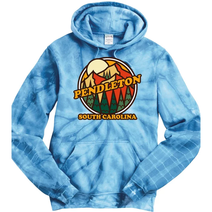 Pendleton South Carolina Mountain Hiking Souvenir Tie Dye Hoodie