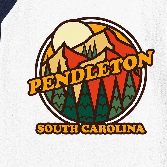 Pendleton South Carolina Mountain Hiking Souvenir Baseball Sleeve Shirt