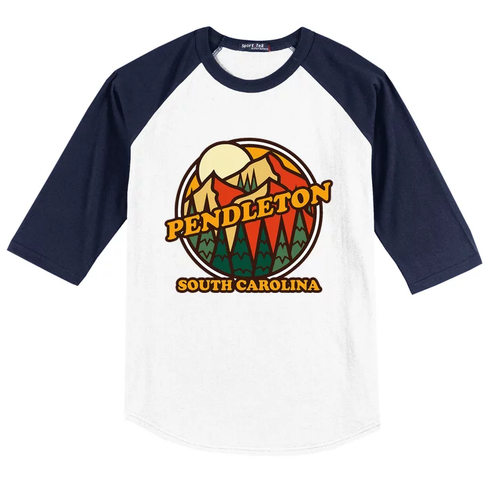 Pendleton South Carolina Mountain Hiking Souvenir Baseball Sleeve Shirt