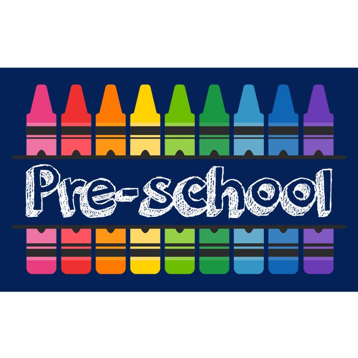 Pre School Colorful Crayons Back To School Bumper Sticker