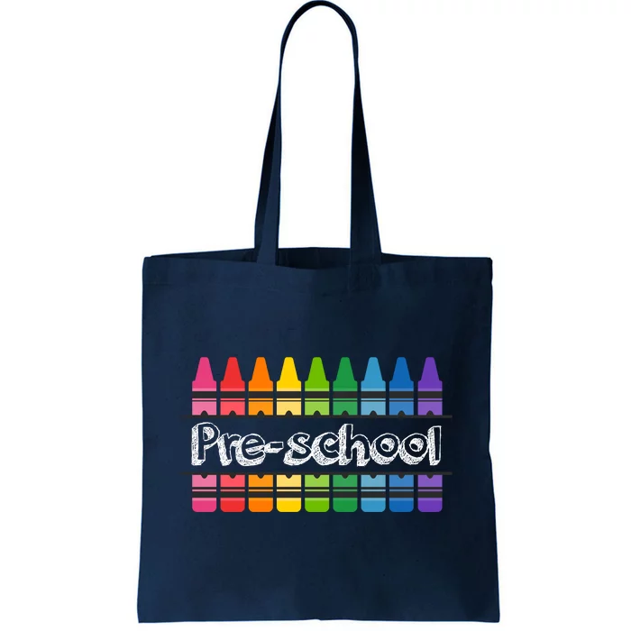 Pre School Colorful Crayons Back To School Tote Bag