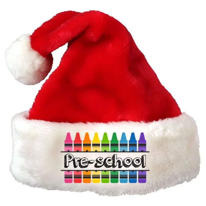 Pre School Colorful Crayons Back To School Premium Christmas Santa Hat