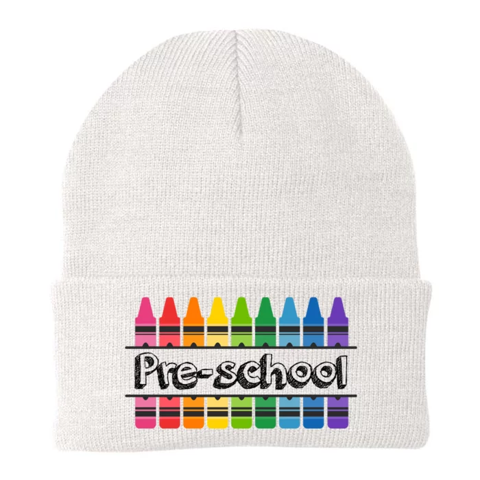 Pre School Colorful Crayons Back To School Knit Cap Winter Beanie