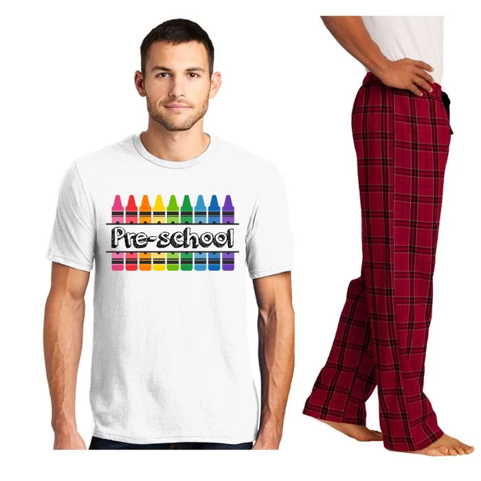 Pre School Colorful Crayons Back To School Pajama Set