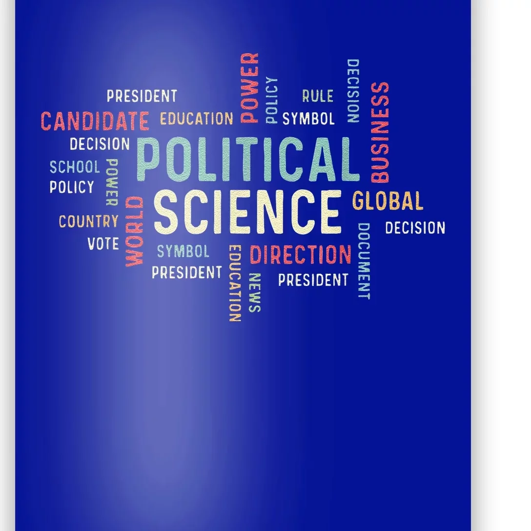 Political Science Careers Hardworking Student Poster