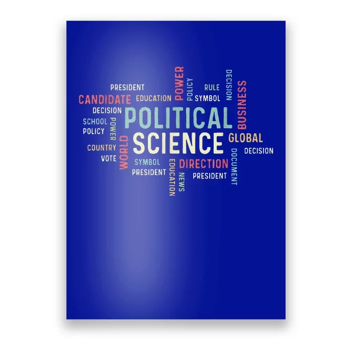 Political Science Careers Hardworking Student Poster