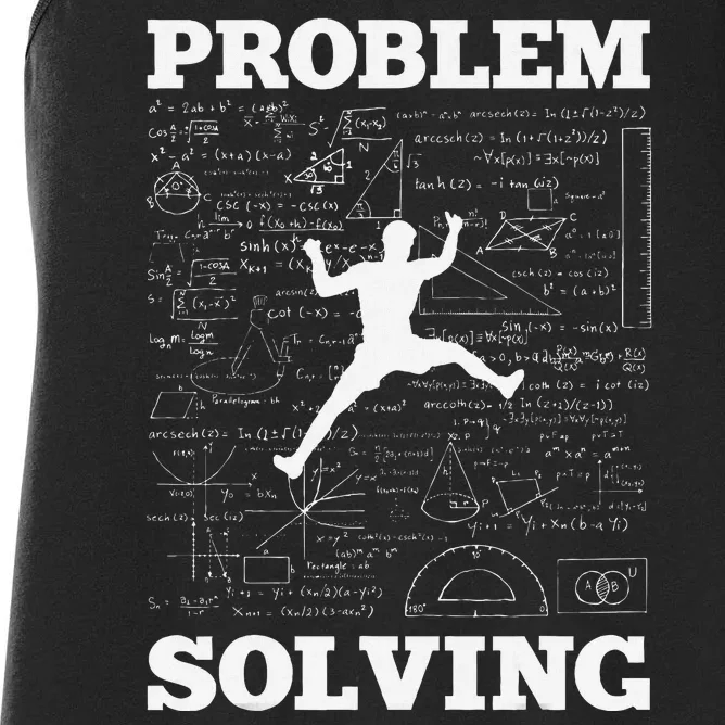 Problem Solving Climber Rock Climbing Bouldering Pun Funny Women's Racerback Tank