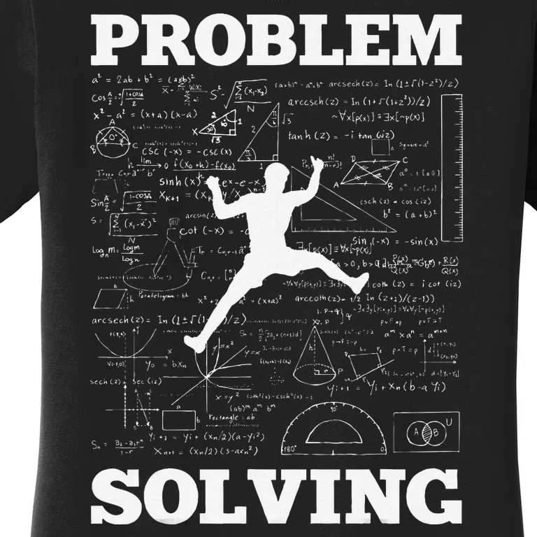 Problem Solving Climber Rock Climbing Bouldering Pun Funny Women's T-Shirt