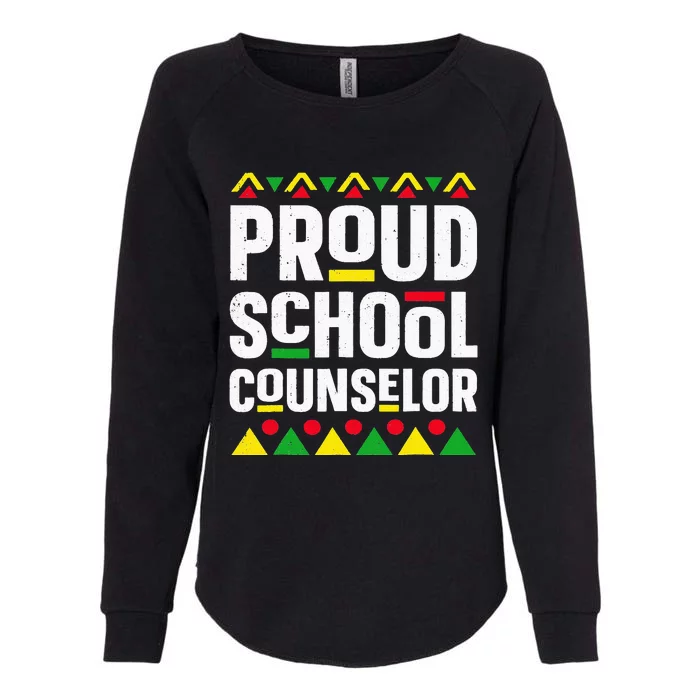 Proud School Counselor African American Black History Month Womens California Wash Sweatshirt