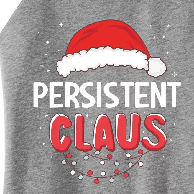 Persistent Santa Claus Christmas Matching Costume Gift Women’s Perfect Tri Rocker Tank