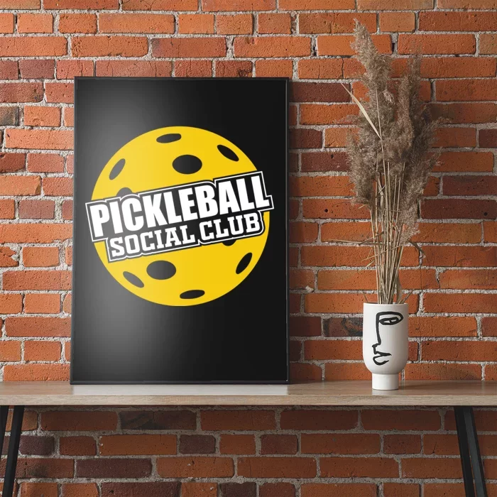 Pickleball Social Club Pickleball Gift Poster