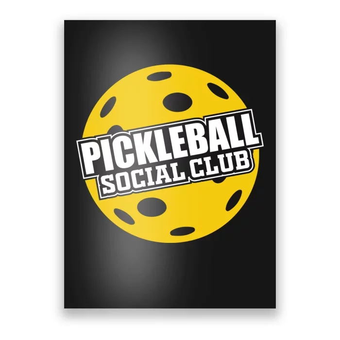 Pickleball Social Club Pickleball Gift Poster