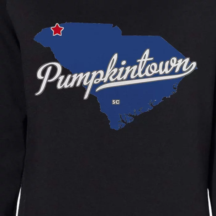 Pumpkintown South Carolina Sc Map Womens California Wash Sweatshirt