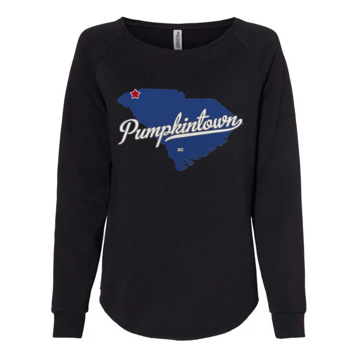 Pumpkintown South Carolina Sc Map Womens California Wash Sweatshirt