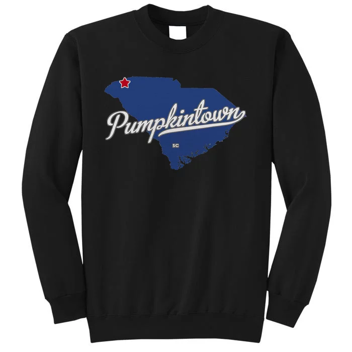 Pumpkintown South Carolina Sc Map Tall Sweatshirt