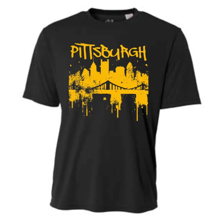 Pittsburgh Steel City Skyline Cooling Performance Crew T-Shirt