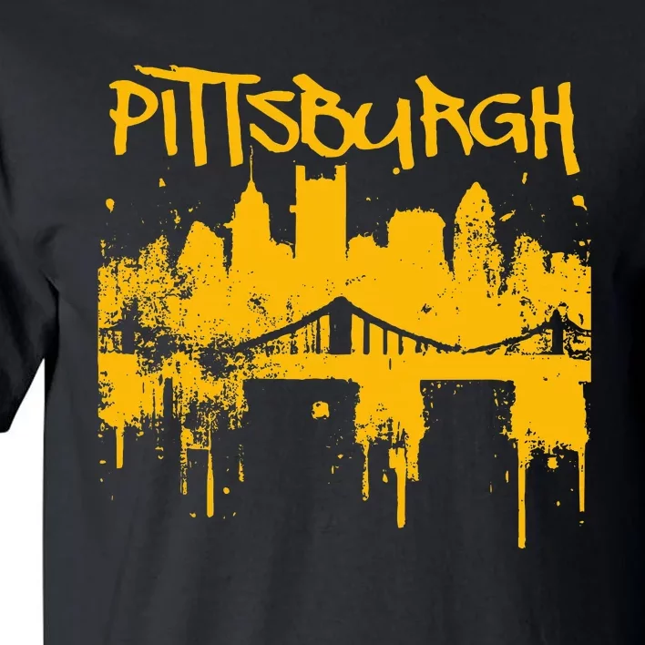 Pittsburgh Steel City Skyline Tall T-Shirt