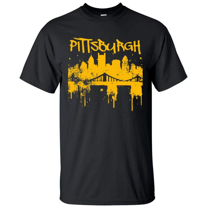 Pittsburgh Steel City Skyline Tall T-Shirt