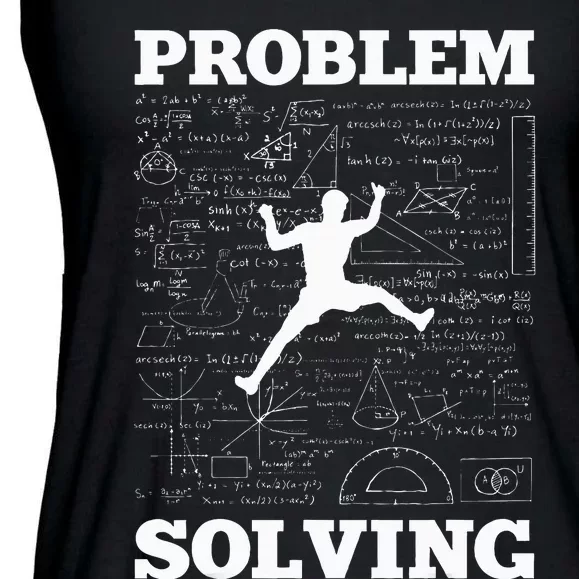 Problem Solving Climber Rock Climbing Bouldering Pun Funny Ladies Essential Flowy Tank