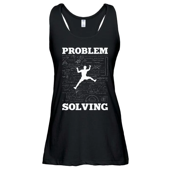 Problem Solving Climber Rock Climbing Bouldering Pun Funny Ladies Essential Flowy Tank