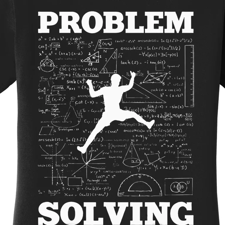 Problem Solving Climber Rock Climbing Bouldering Pun Funny Women's T-Shirt