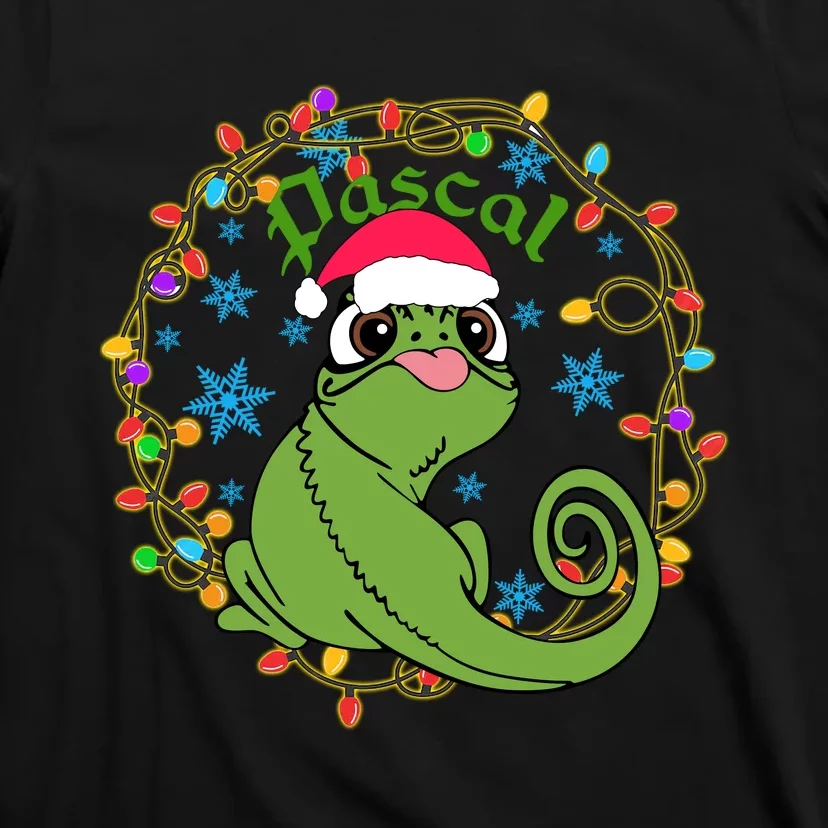 Pascal Santa Christmas Lights Santa Pascal Frog Christmas T-Shirt