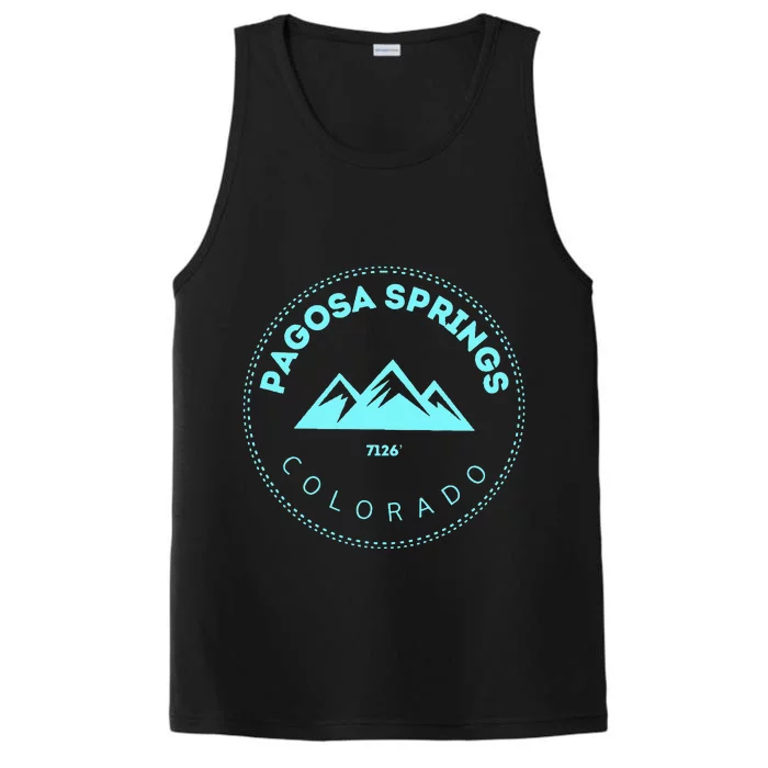 Pagosa Springs Colorado Mountain Town Elevated CO Skiing Performance Tank