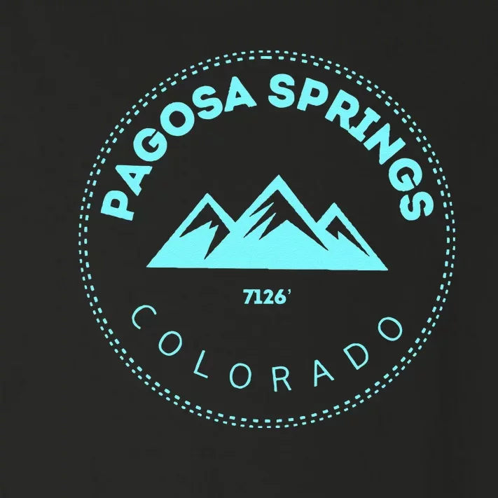 Pagosa Springs Colorado Mountain Town Elevated CO Skiing Toddler Long Sleeve Shirt