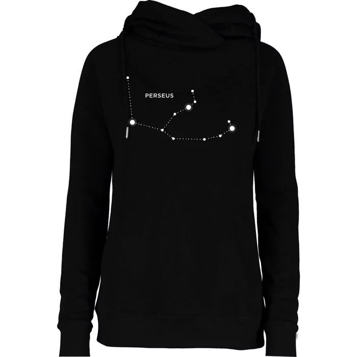 Perseus Star Constellation Zodiac Astronomy Womens Funnel Neck Pullover Hood