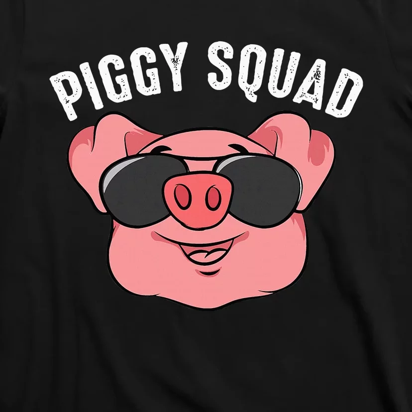 Piggy Squad Cute Pig Farmer Animal Lovers Funny Farm Gift T-Shirt