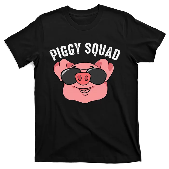 Piggy Squad Cute Pig Farmer Animal Lovers Funny Farm Gift T-Shirt