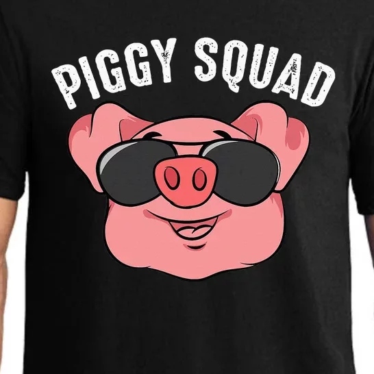 Piggy Squad Cute Pig Farmer Animal Lovers Funny Farm Gift Pajama Set