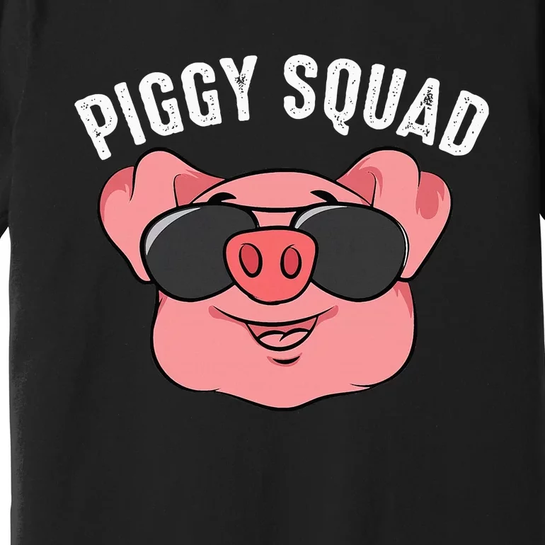 Piggy Squad Cute Pig Farmer Animal Lovers Funny Farm Gift Premium T-Shirt