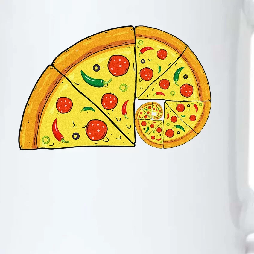 Pizza Salami Cheese Quick Math Fractions Math Teachers Black Color Changing Mug