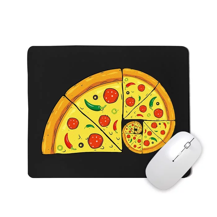 Pizza Salami Cheese Quick Math Fractions Math Teachers Mousepad