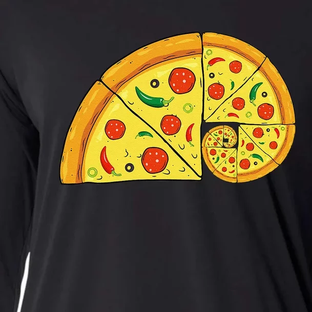 Pizza Salami Cheese Quick Math Fractions Math Teachers Cooling Performance Long Sleeve Crew