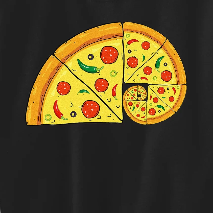 Pizza Salami Cheese Quick Math Fractions Math Teachers Kids Sweatshirt