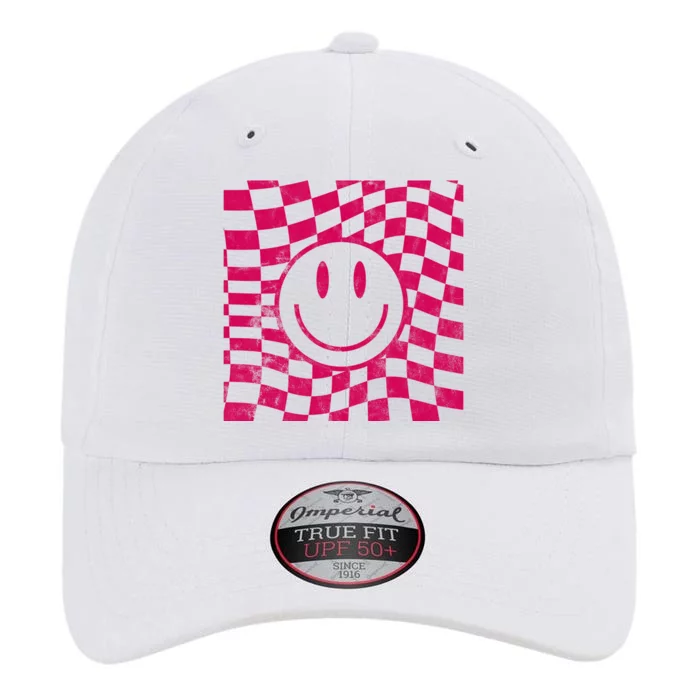 Pink Smile Checkered Retro The Original Performance Cap