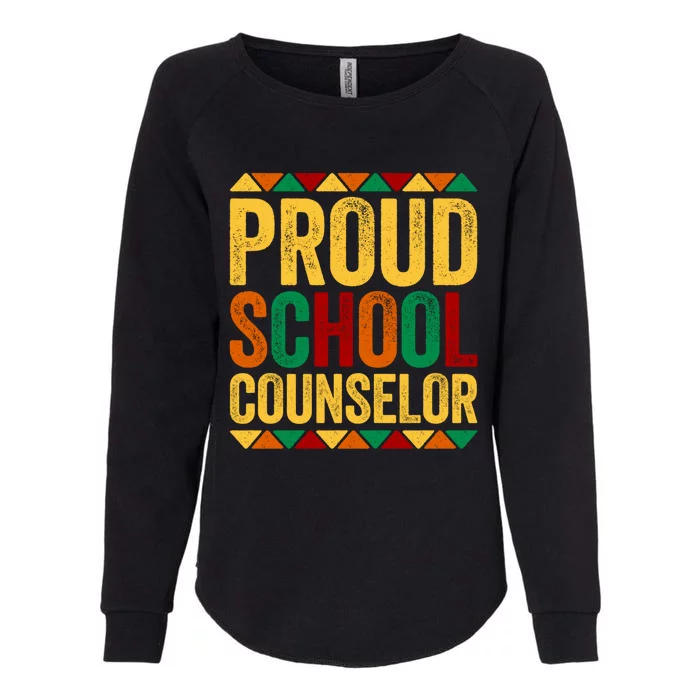 Proud School Counselor Gift Historical Black Gift Womens California Wash Sweatshirt