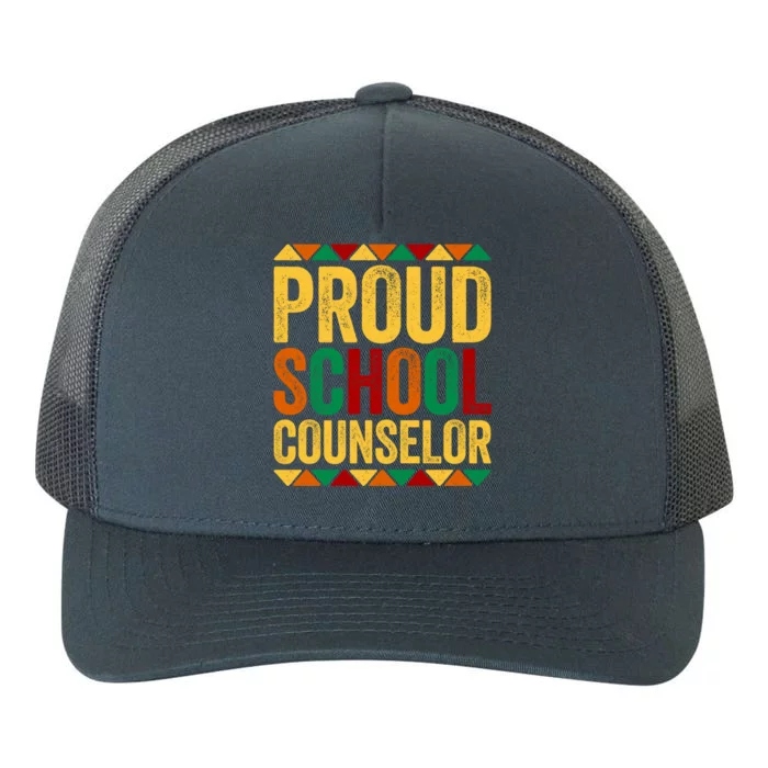 Proud School Counselor Gift Historical Black Gift Yupoong Adult 5-Panel Trucker Hat