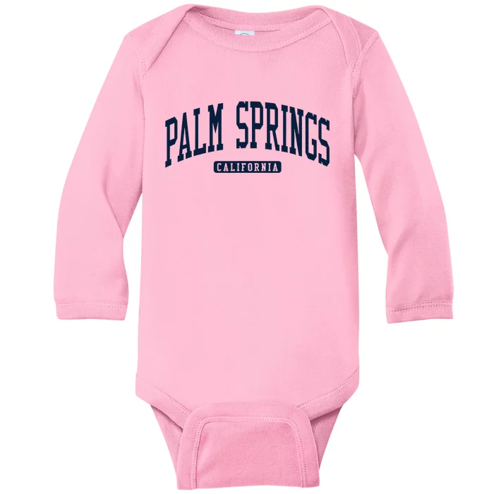 Palm Springs California Ca College University Style Baby Long Sleeve Bodysuit