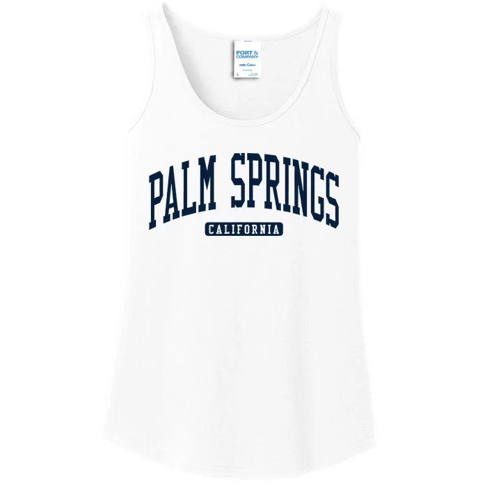 Palm Springs California Ca College University Style Ladies Essential Tank