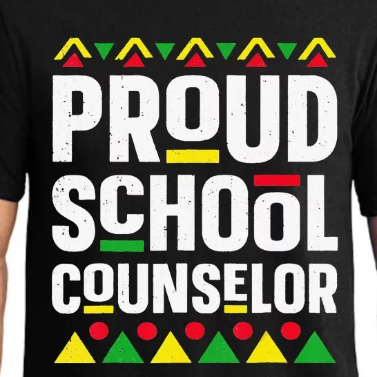 Proud School Counselor African American Black History Month Pajama Set