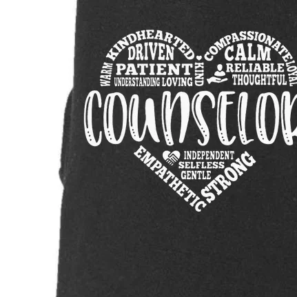 Proud School Counselor Student Counseling Profession Doggie 3-End Fleece Hoodie