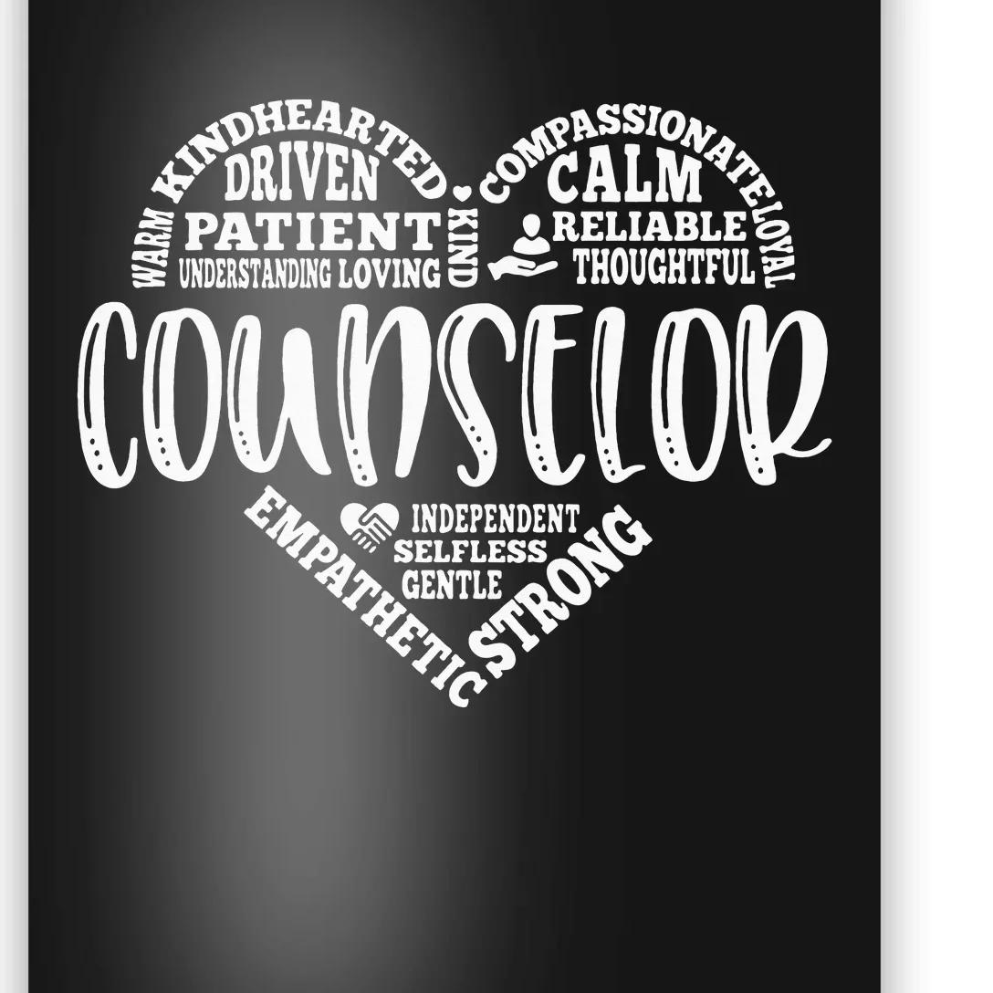 Proud School Counselor Student Counseling Profession Poster