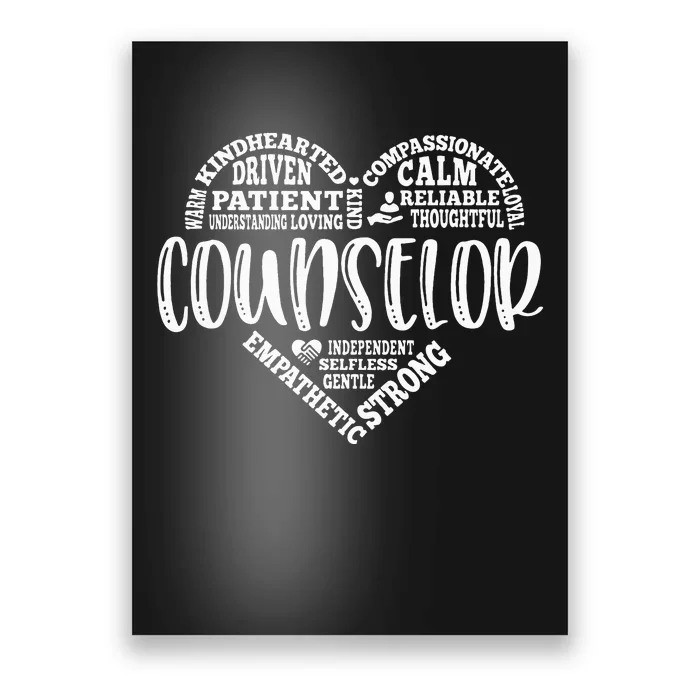 Proud School Counselor Student Counseling Profession Poster