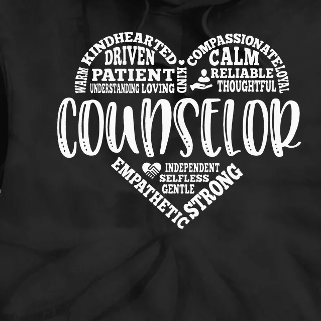 Proud School Counselor Student Counseling Profession Tie Dye Hoodie