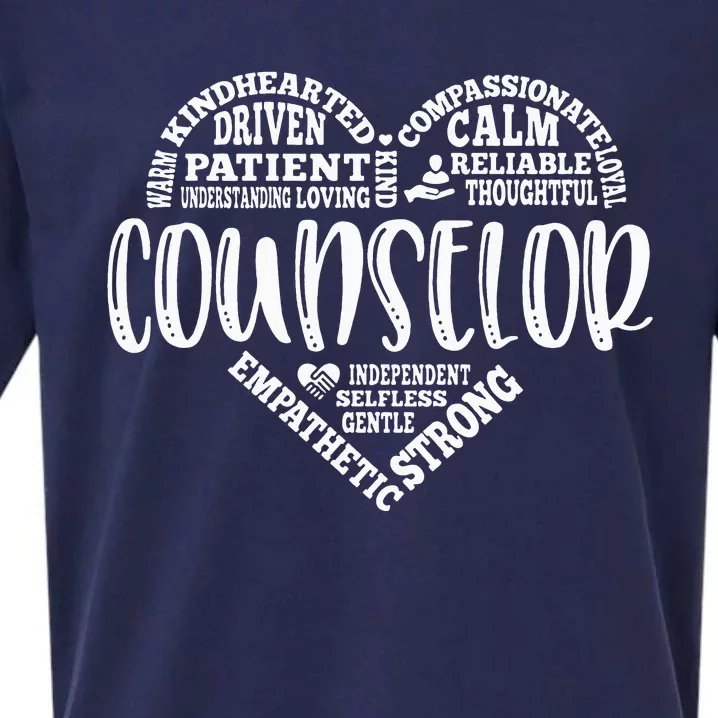 Proud School Counselor Student Counseling Profession Sueded Cloud Jersey T-Shirt